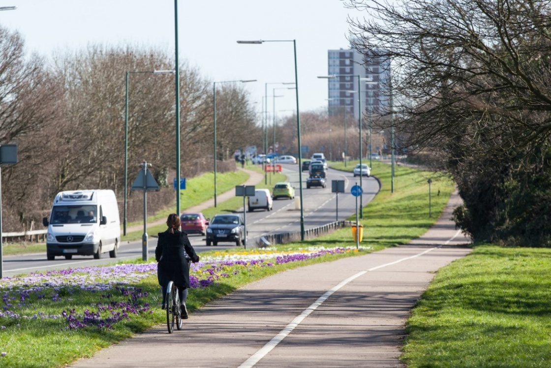 Harlow Second Avenue cycle track