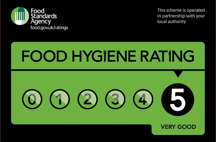 food hygiene rating scheme sticker
