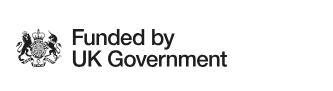 Logo that says funded by UK government