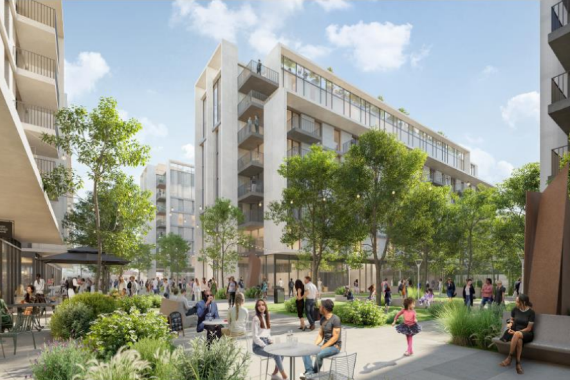 Image of what the town centre redevelopment may look like