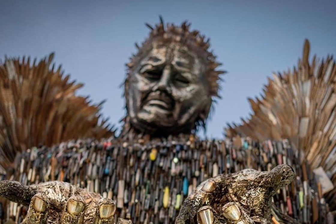 Knife Angel (Copyright Alfie Bradley - Knife Angel Artist)