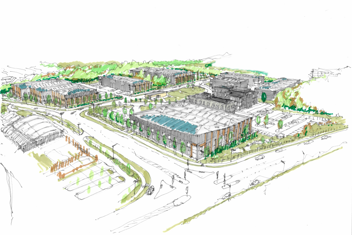 Image of final development at Harlow Innovation Park 