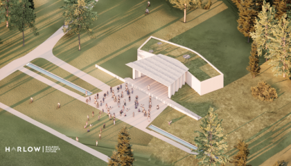 Artist impression of the new bandstand