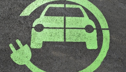 electric car charging point symbol