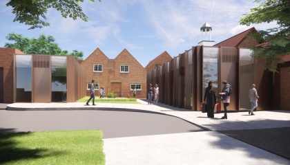artist impression of gallery extensions 