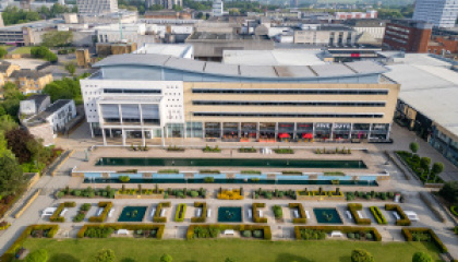 Aerial image of Harlow Civic Centre 