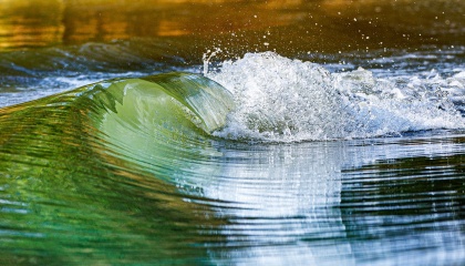 Image of water following a flood 