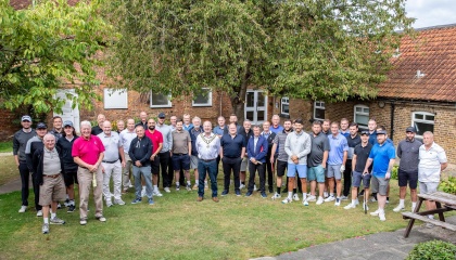 Image of golfers who took part in the charity golf day in September 2023