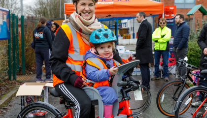 Pedal Power bike recipient