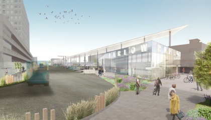 Artist impression of bus station proposals