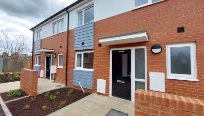 Completed houses in Bushey Croft