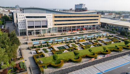 Aerial image of Harlow Civic Centre 