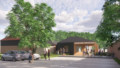 Artist impression of museum