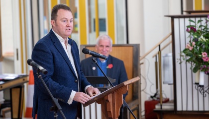 Russell Perrin at the 2021 Civic Service