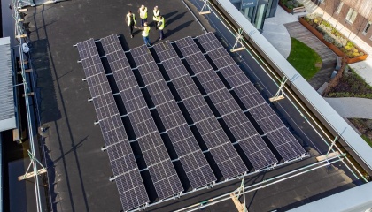 Image of solar panels on the Nexus building in Harlow Innovation Park 