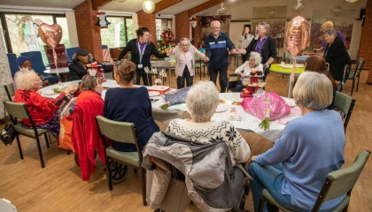 Image of birthday party celebration at Leah Manning Centre 