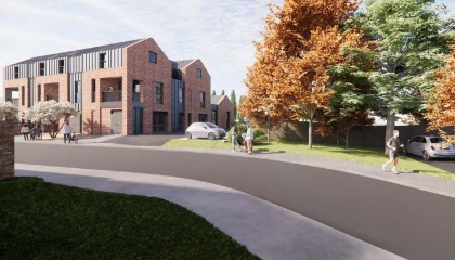 Artist impression of Elm Hatch development