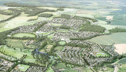 Gilston Village 2 artist impression