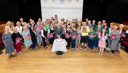Cllr Andrew Johnson and Harlow Council volunteers 2023