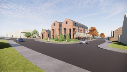 Artist impression of Elm Hatch development
