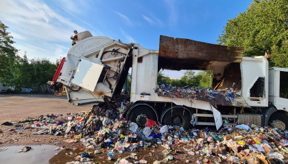 Lorry fire