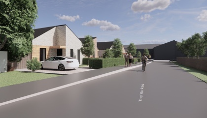 Artist impression of housing at The Yorkes