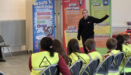 A representative from the Essex County Fire and Rescue Service
