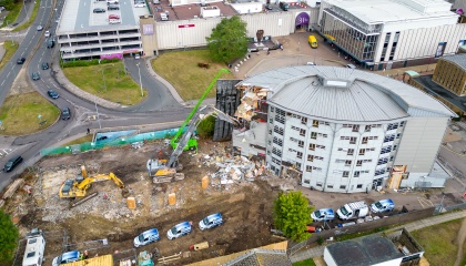 Occasio House site from the air