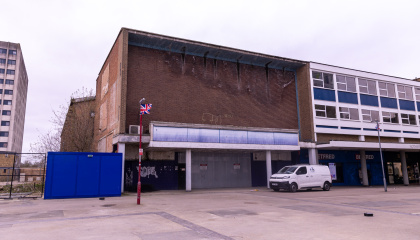 Image of Old Odeon building in the town centre 
