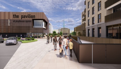 Image of artists impression of new Arts and Cultural quarter 