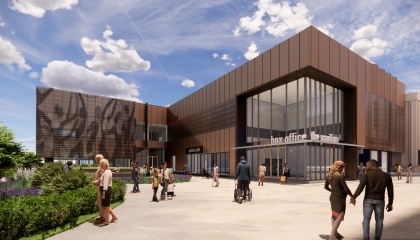 Artist impression of the new Playhouse Pavilion in Playhouse Square
