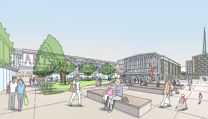 Artist impression of Playhouse Quarter