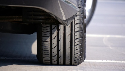 Photo of car tyre