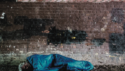 Person sleeping rough