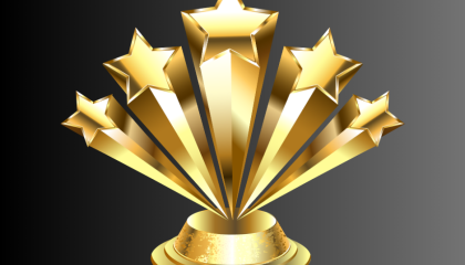 Gold trophy