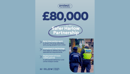 Image of police community support and community safety officers on patrol