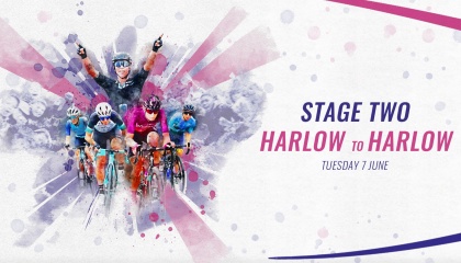 Womens Tour Harlow stage logo