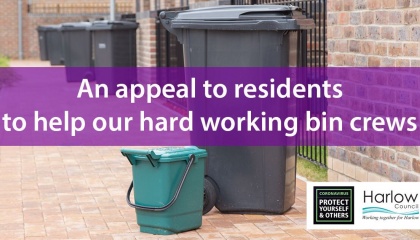 Appeal to residents to help our bin crews