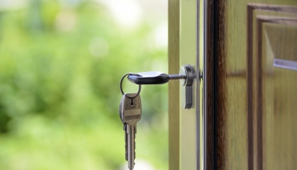 Key in door