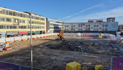 Market Square under construction